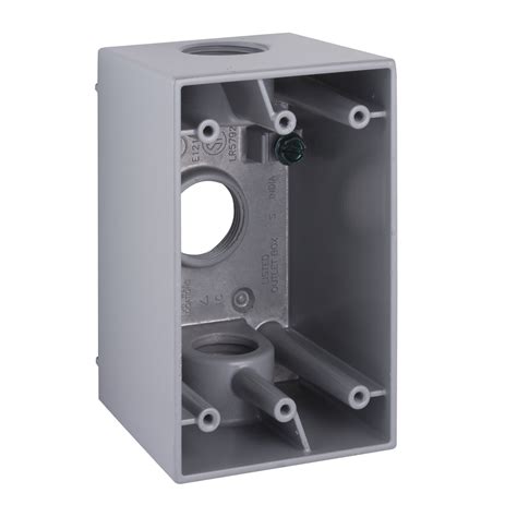 4x4 electrical box with 3 4 knock out|Hubbell.